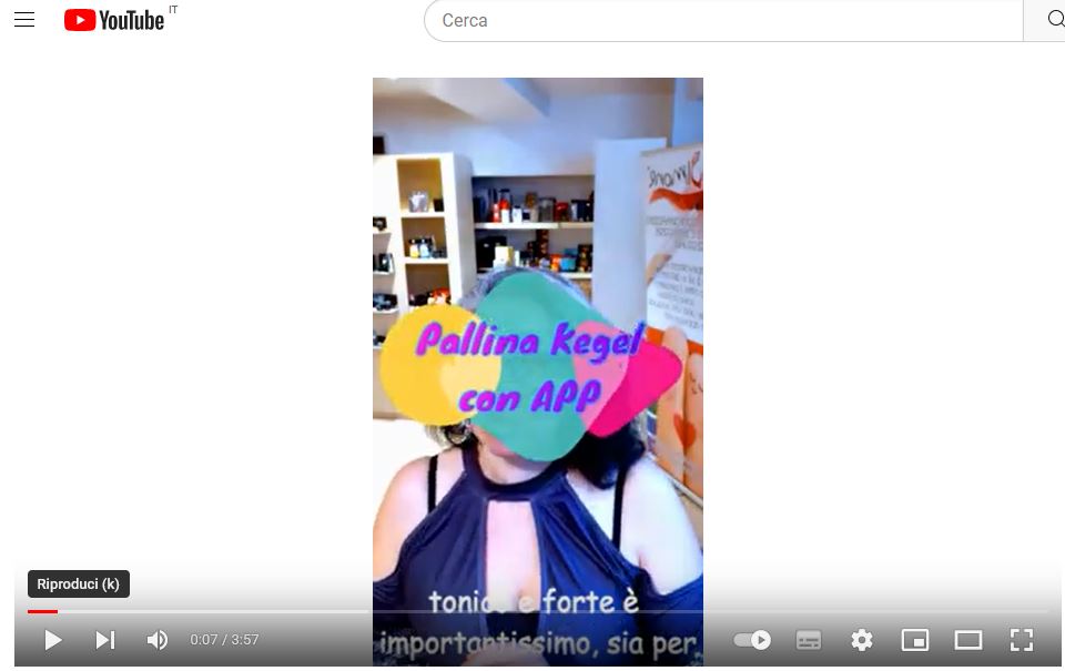 Video YouTube, pallina Kegel con APP RossoLimone